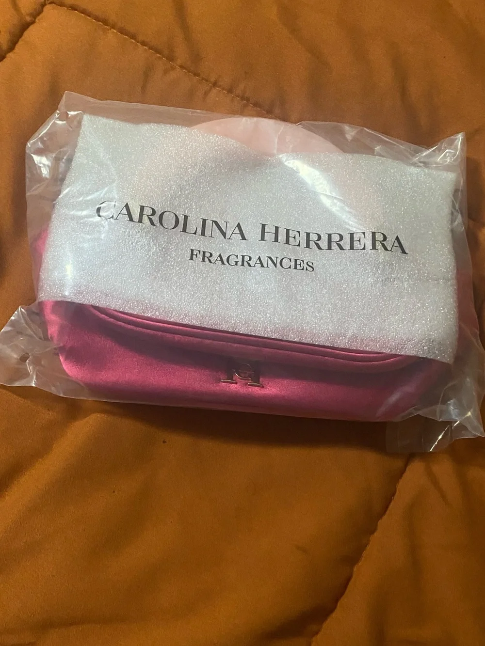 Eloise Hot Pink Top-Handle Cosmetic Bag